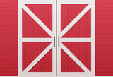 Red Barn Door Photography Backdrop