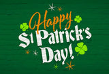 Happy St. Patrick's Day Green Backdrop for Photography SH156