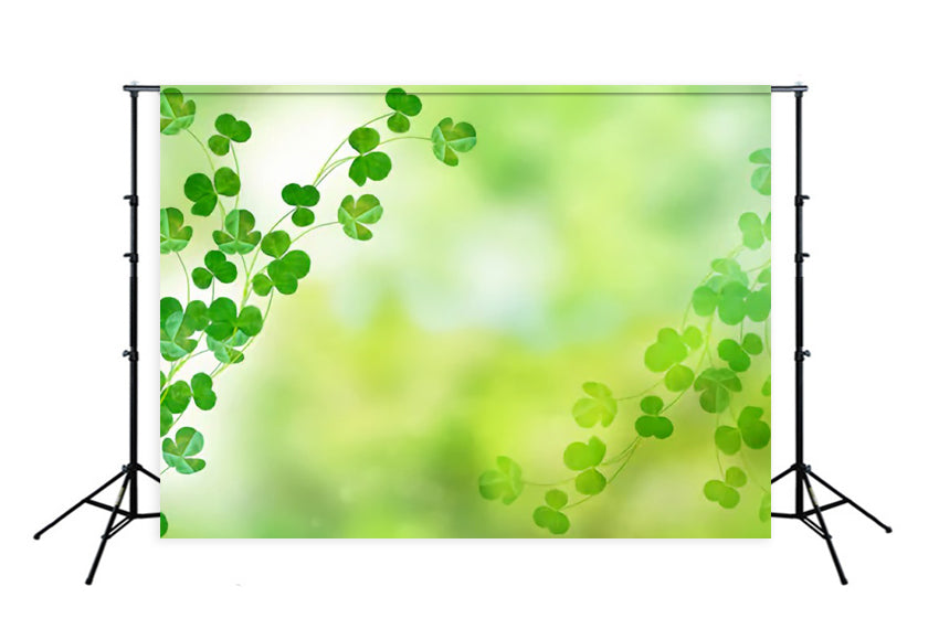 Green Happy St. Patrick's Day Photo Booth Backdrop SH163