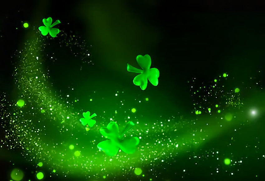 Happy St. Patrick's Day Green Luck  Backdrop for Photo Booth SH166