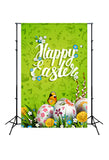 Happy Easter Green Backdrop for Photography SH-213