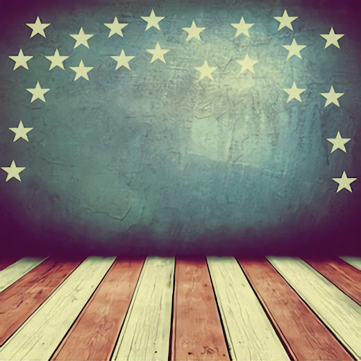 Vintage Wood Independence Day Photography Backdrop SH-281