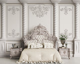 Classic Room White Wall Headboard Backdrop for Photography SHU010