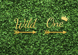 Green Leaves Wall 1st Birthday Custom Backdrop TKH1555