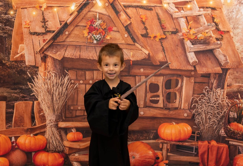 Halloween Pumpkins Autumn Backdrop for Photography