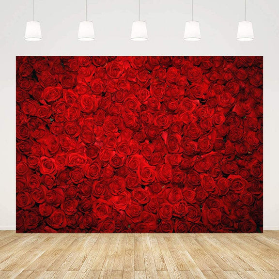 Red Rose Photo Background for Valentine's Day Decorations VAT-42 ...