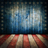 American Flag Independence Day Wooden Patriotic Backdrop YY00590 ...