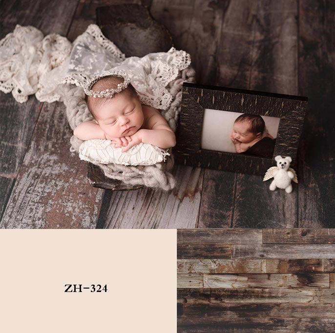 Retro Wood Backdrop Newborn Backdrop for Photography ZH-324