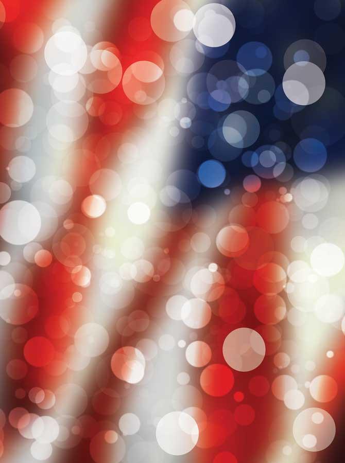 Colorful Bokeh White Red Blue Blurred Backdrop for Studio Photography