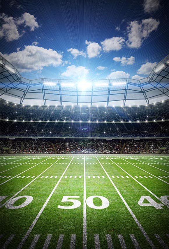 Stadium Football Field Sports Backdrop for Photography LV-030