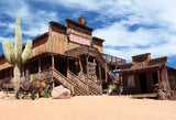 Western Saloon Cowboy Barn Cabin Photography Backdrop LV-374