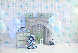 Baby 1st Birthday Backdrop Balloons Cake Smash Party Decoration LV-535 ...